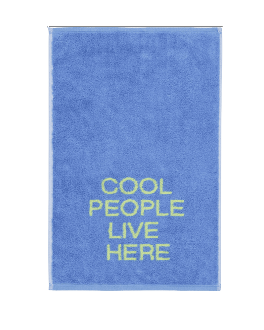 Gästehandtuch COOL PEOPLE LIVE HERE