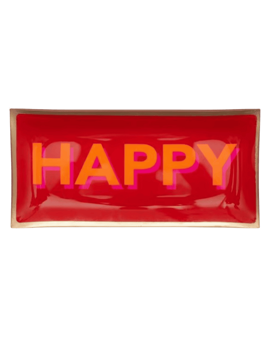 Glasteller Happy
