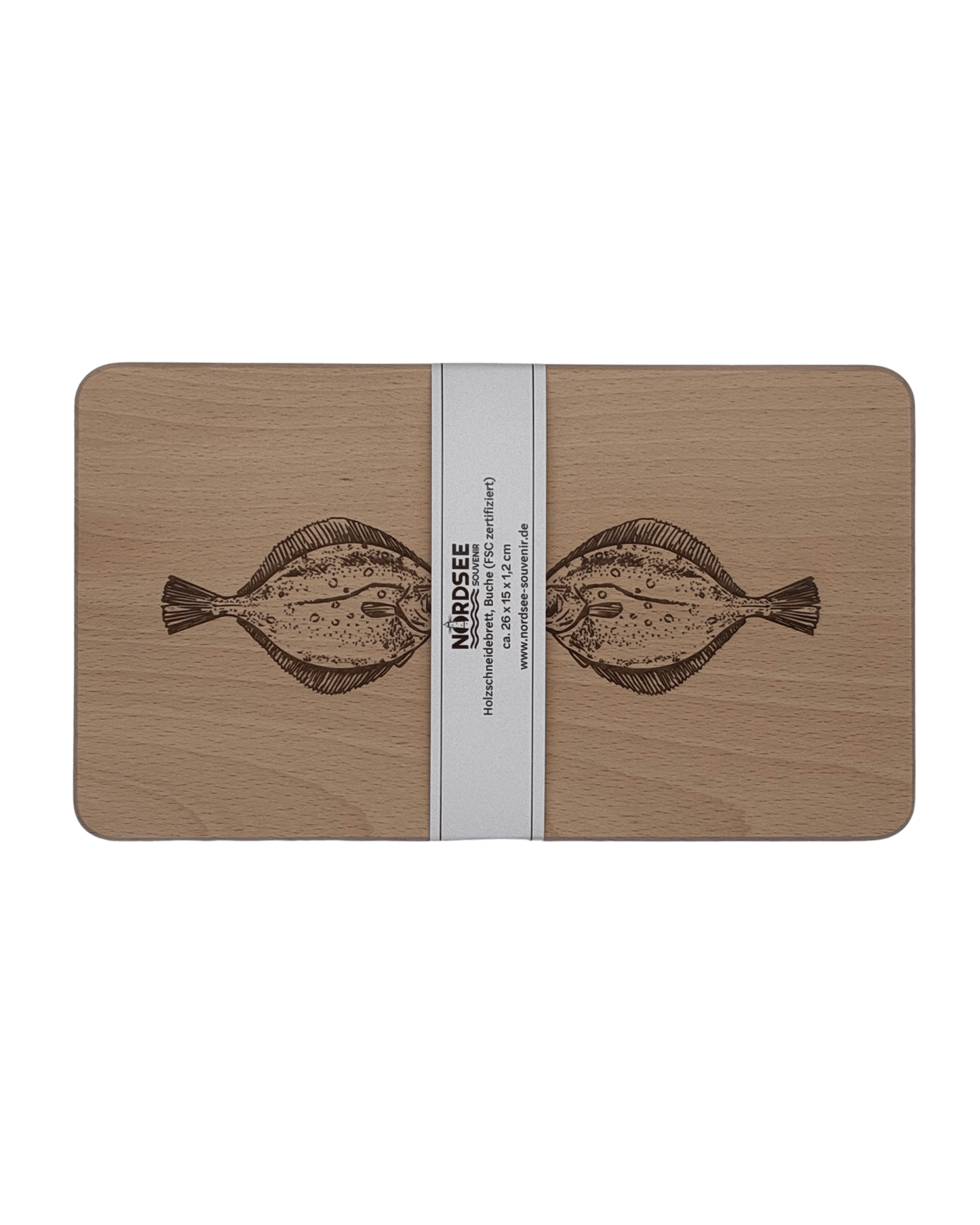 Holzschneidebrett Scholle Duo