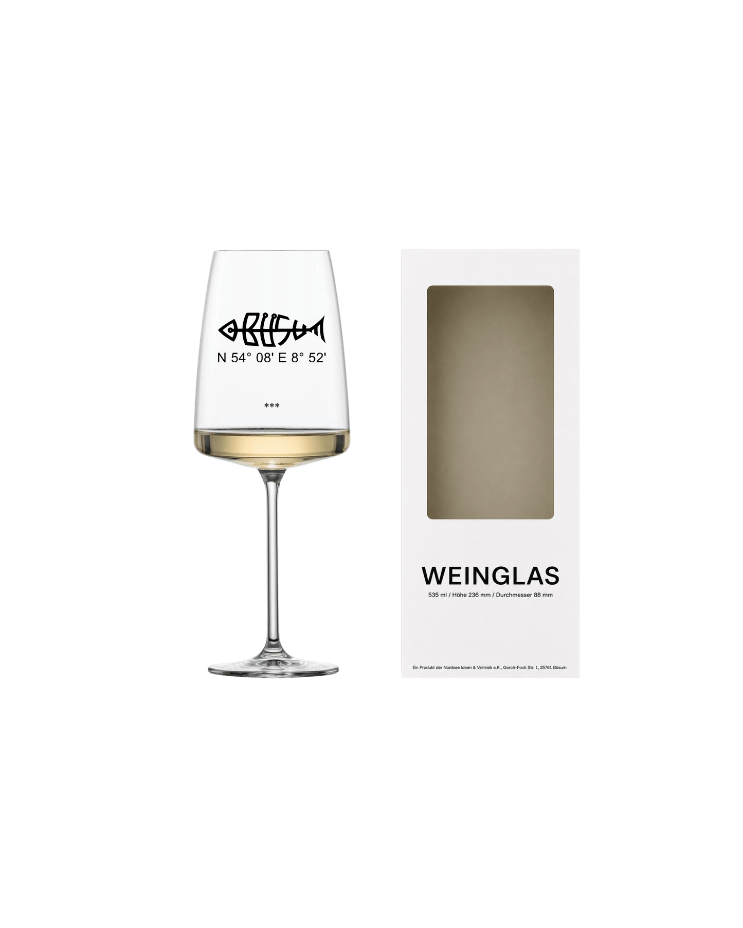 Weinglas Büsumfisch