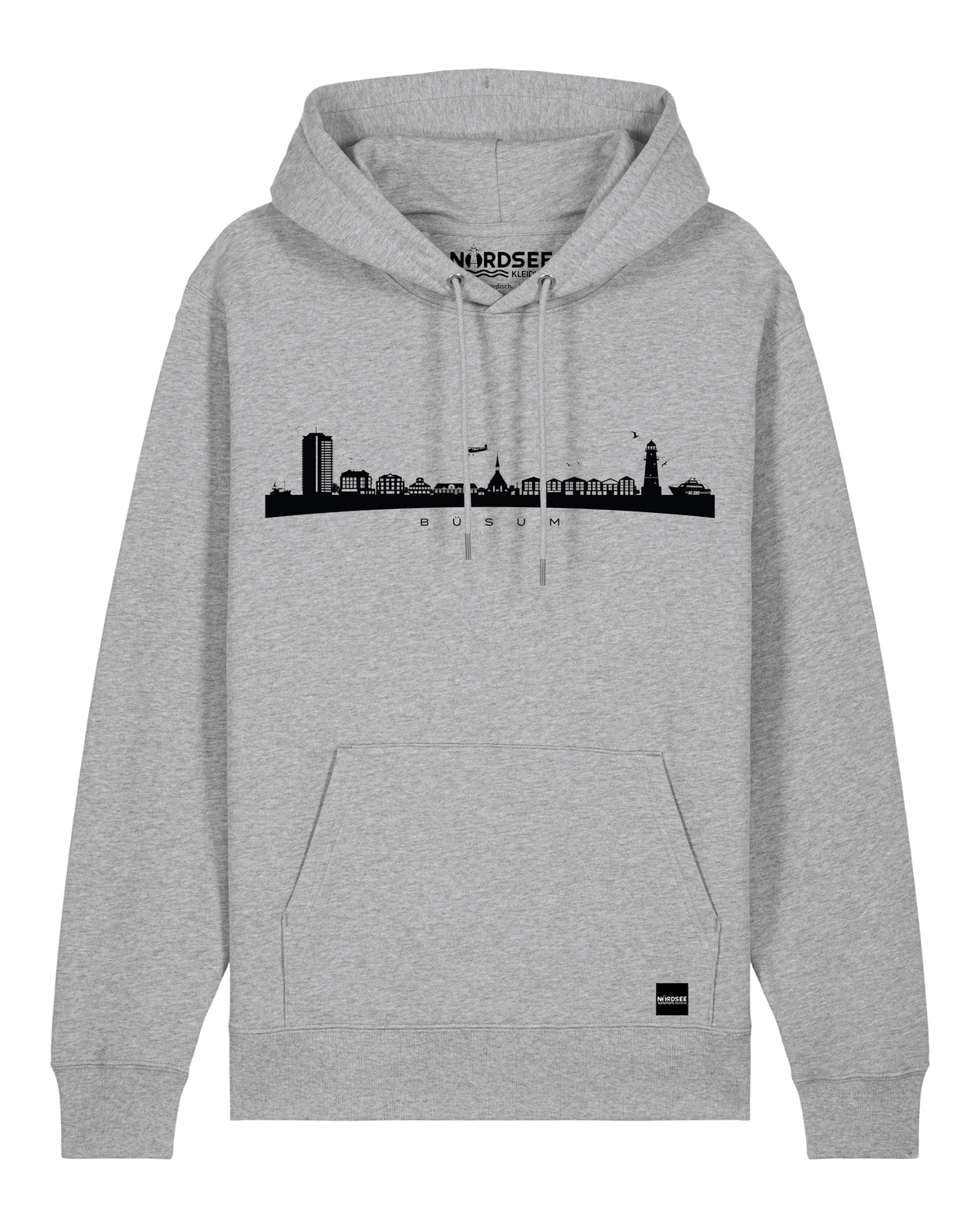 Pullover "Büsum Skyline" Heather Grey