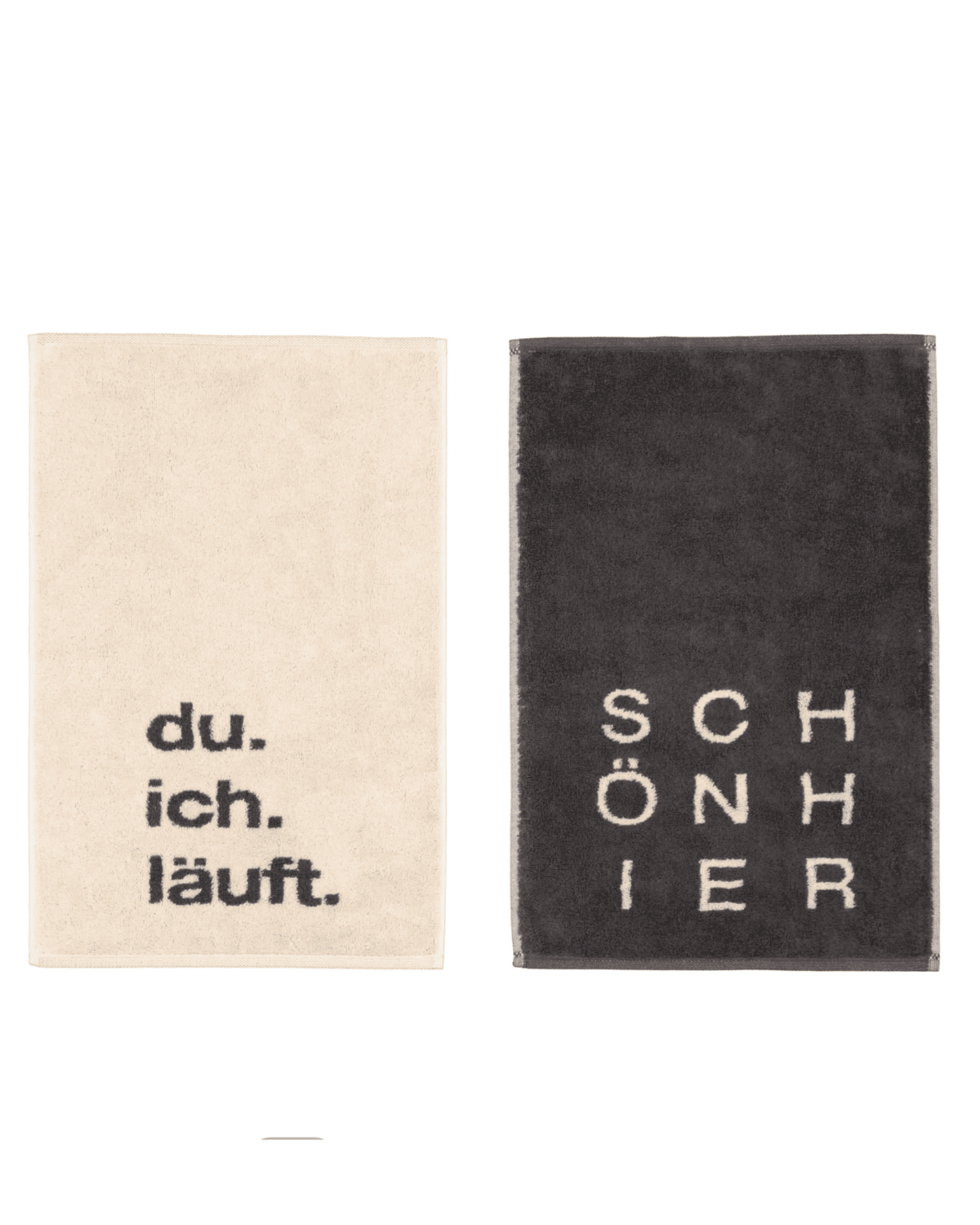 Gästehandtuch DU ICH LÄUFT