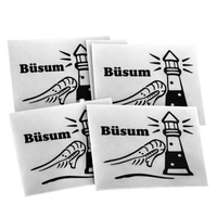Büsum Krabbe & Leuchtturm Aufkleber