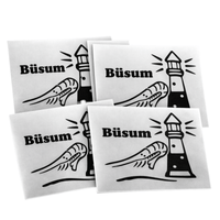 Büsum Krabbe & Leuchtturm Aufkleber