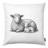 Kissen Schaf und Lamm