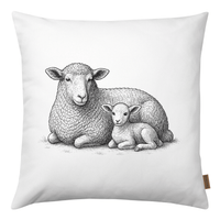 Kissen Schaf und Lamm
