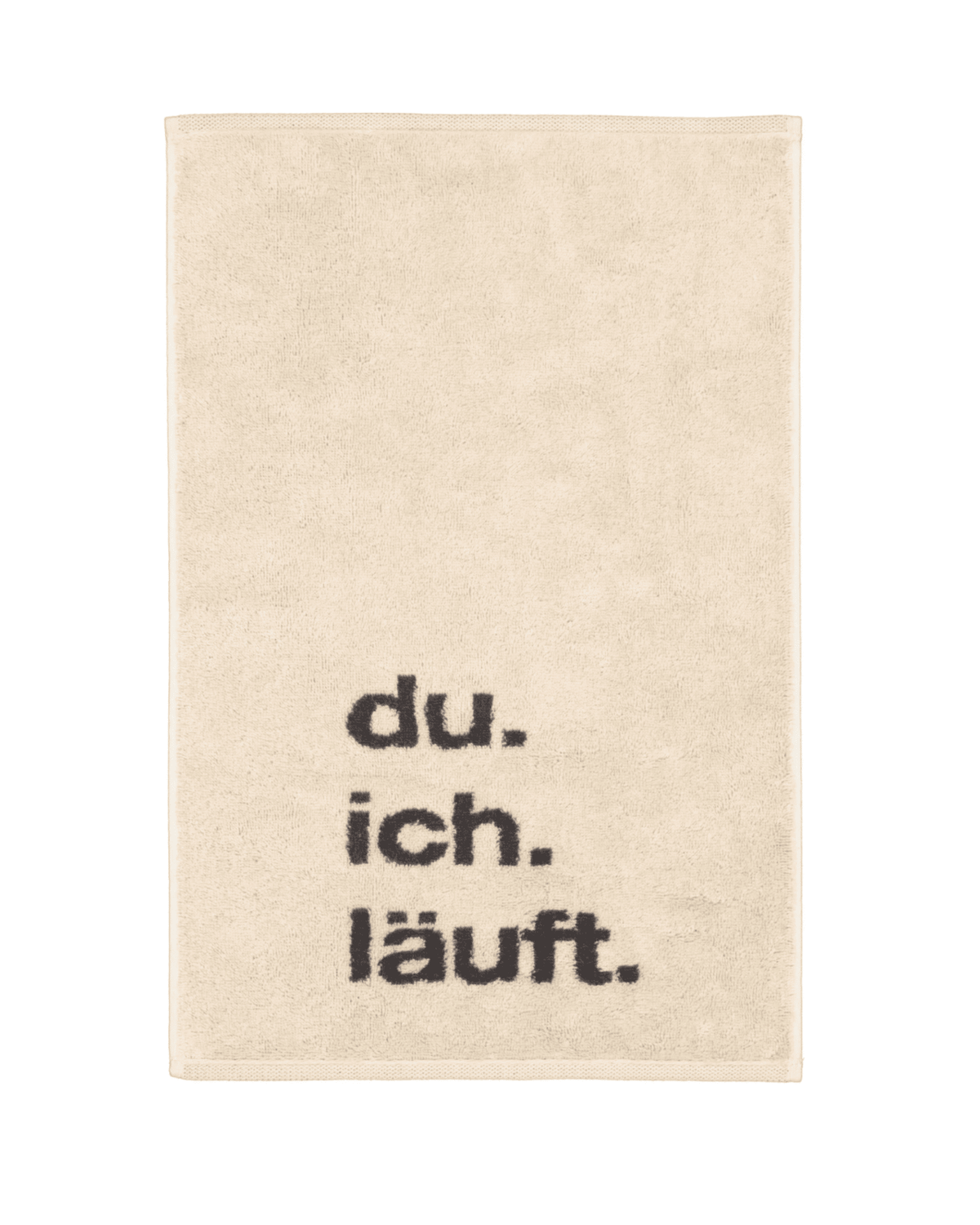 Gästehandtuch DU ICH LÄUFT