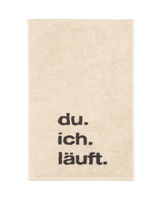 Gästehandtuch DU ICH LÄUFT