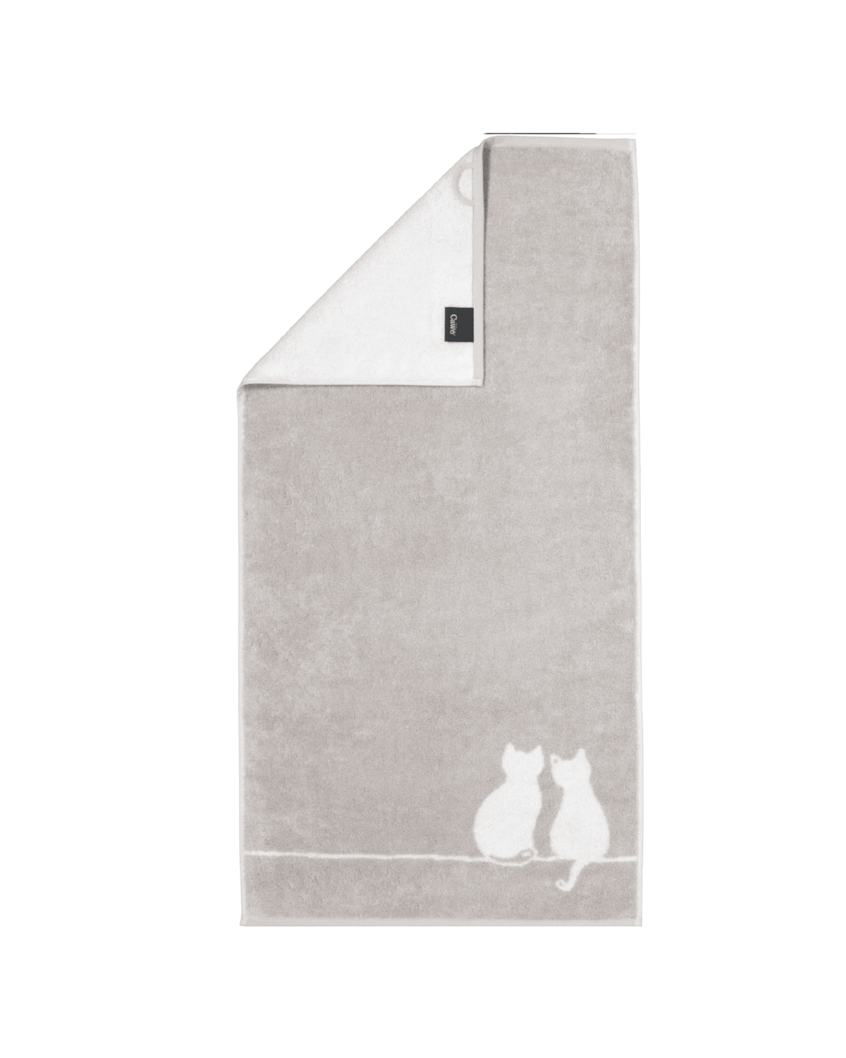 Handtuch CUTE CATS You Me Platin Weiss Bild 1