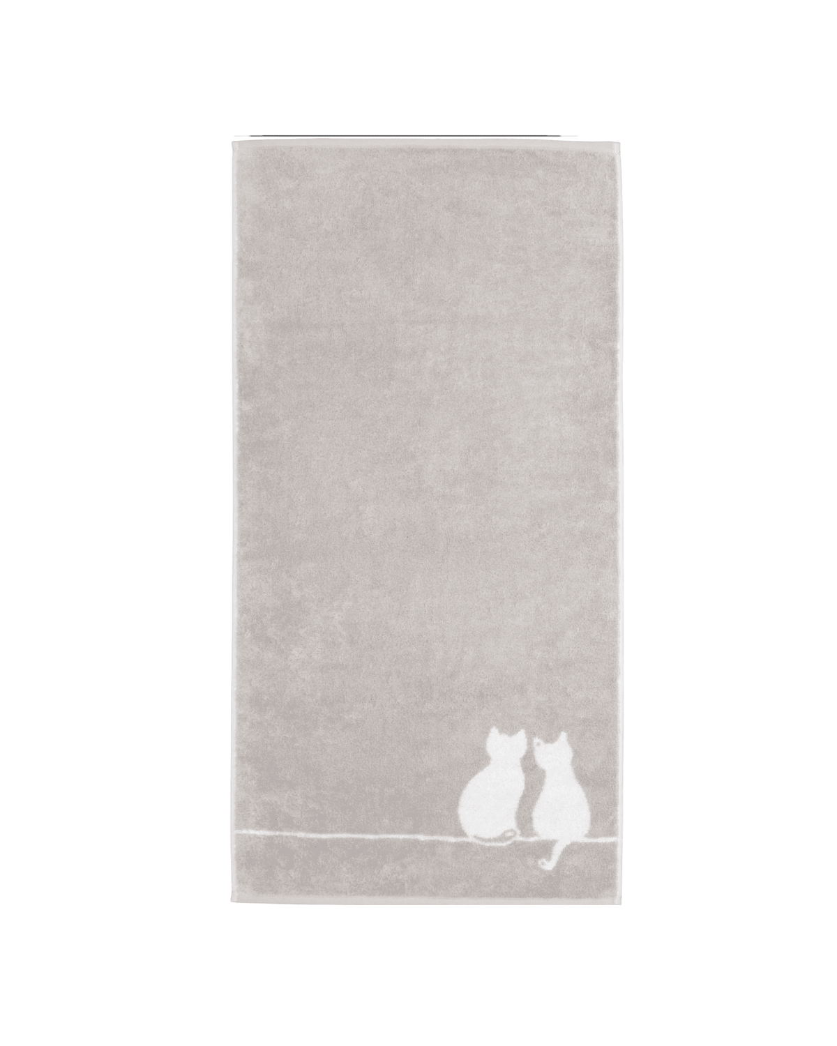 Handtuch CUTE CATS You Me Platin Weiss Bild 2