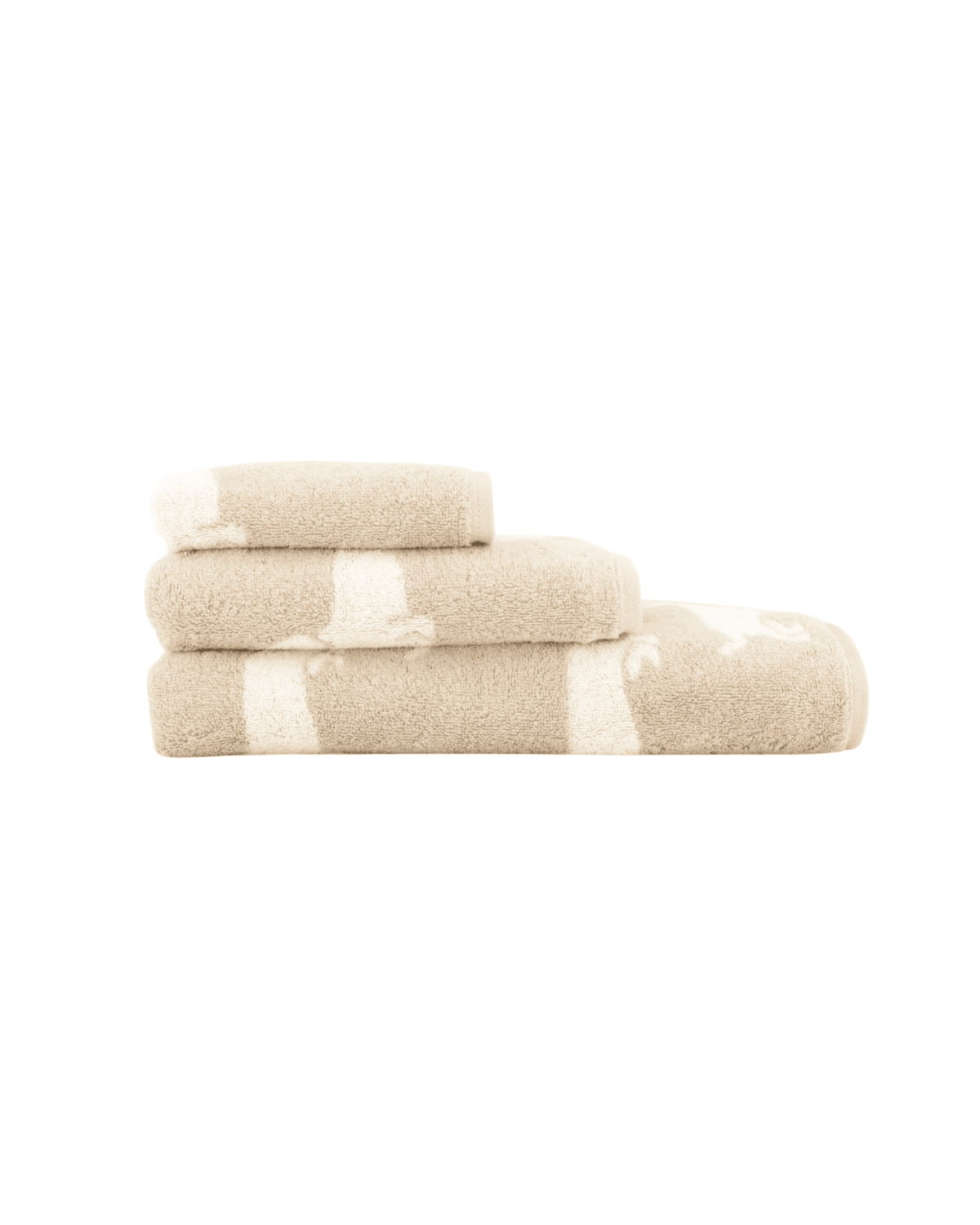 Handtuch WE LOVE DOGS Natur Beige Stapel 2