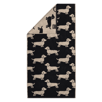 Handtuch WE LOVE DOGS Schwarz Beige Bild 1