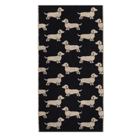 Handtuch WE LOVE DOGS Schwarz Beige Bild 2