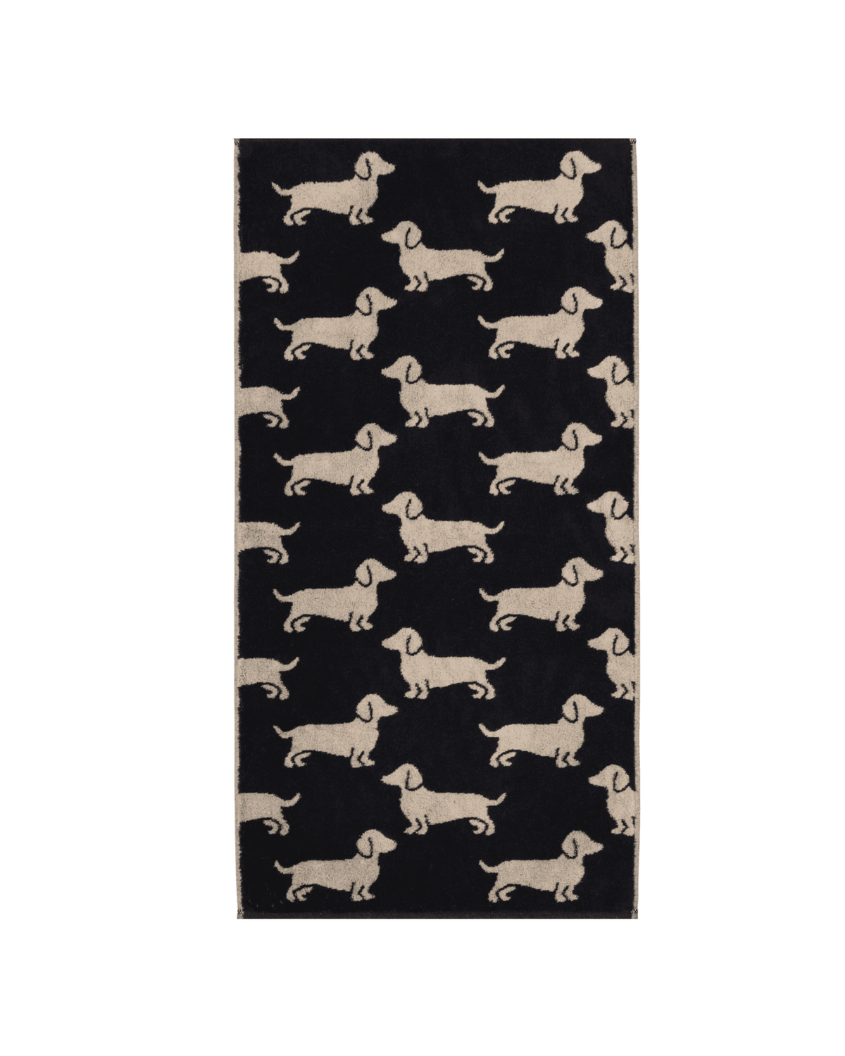 Handtuch WE LOVE DOGS Schwarz Beige Bild 2