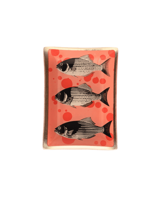 Glasteller Fische