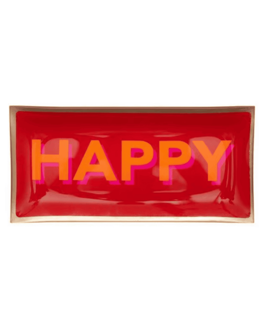 Glasteller Happy