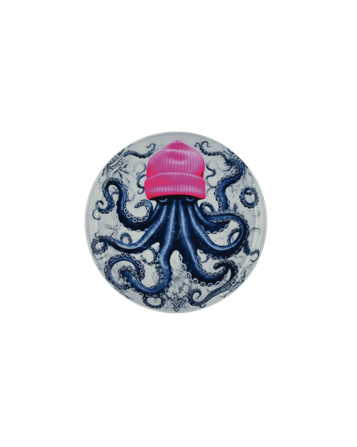 Glasteller Oktopus