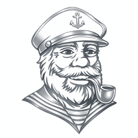 Aufkleber Seemann