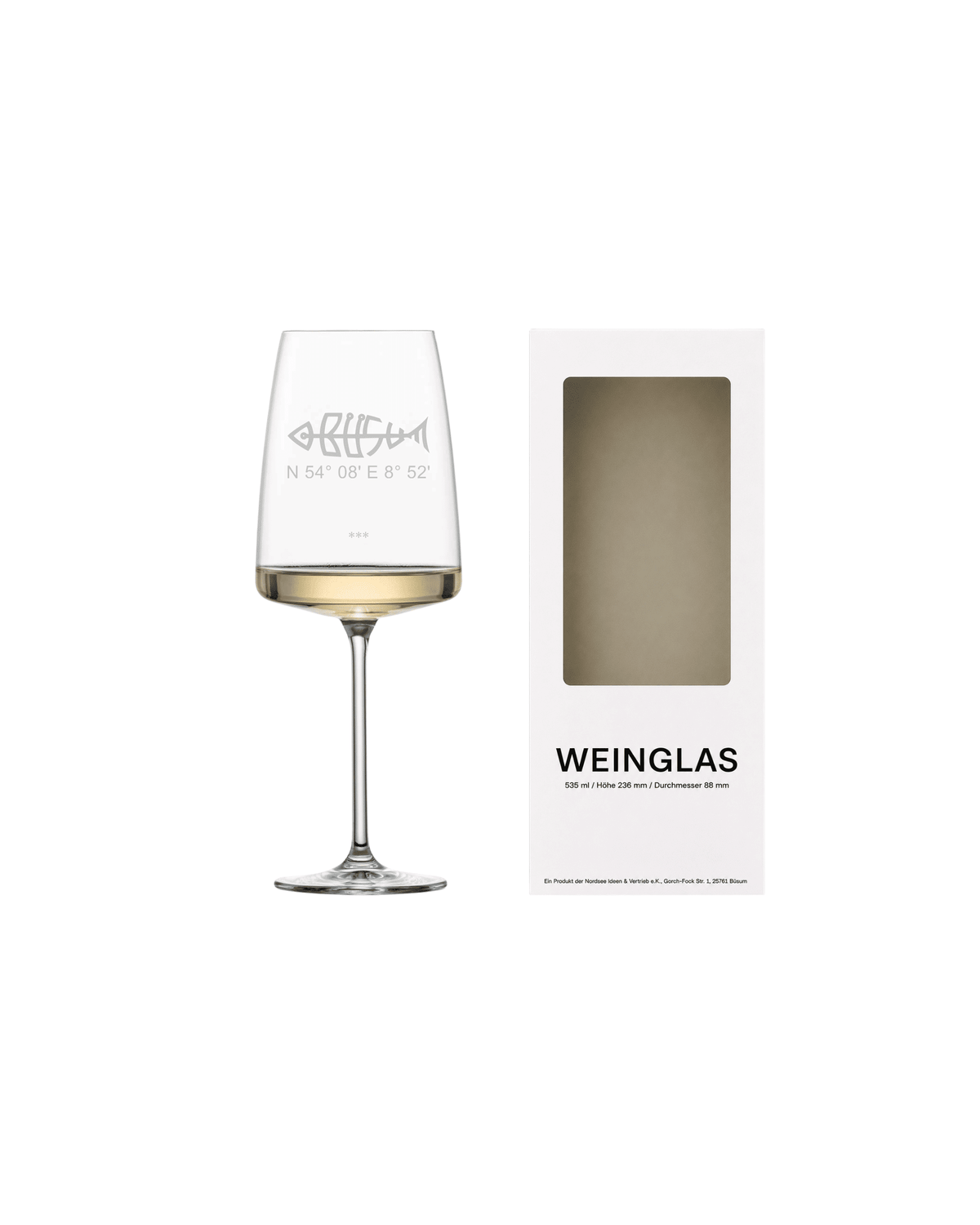 Weinglas Büsumfisch