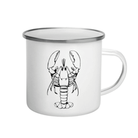 Mockup Emaille Becher Hummer