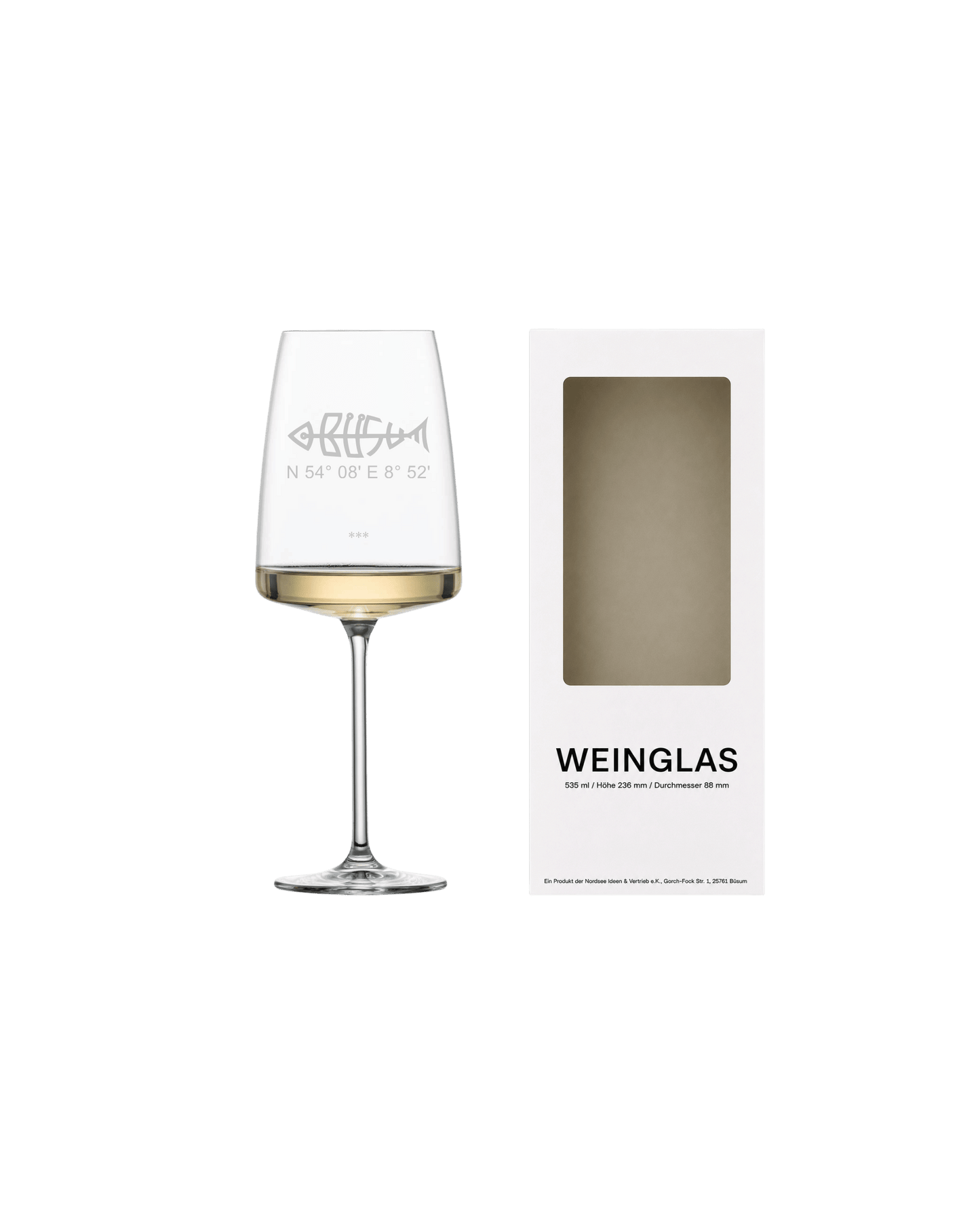Weinglas Büsumfisch