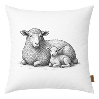Kissen Schaf und Lamm