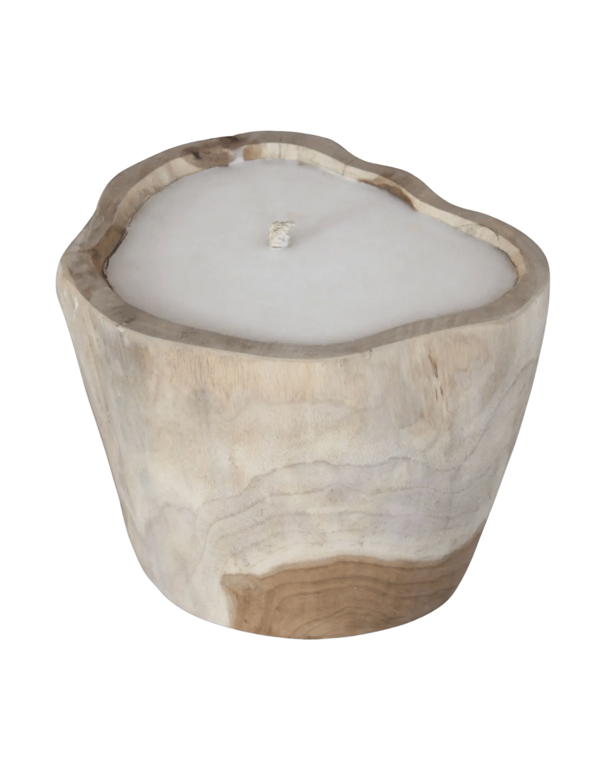 Teakholz Kerze