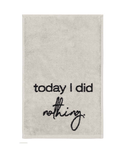 Gästehandtuch TODAY I DID NOTHING