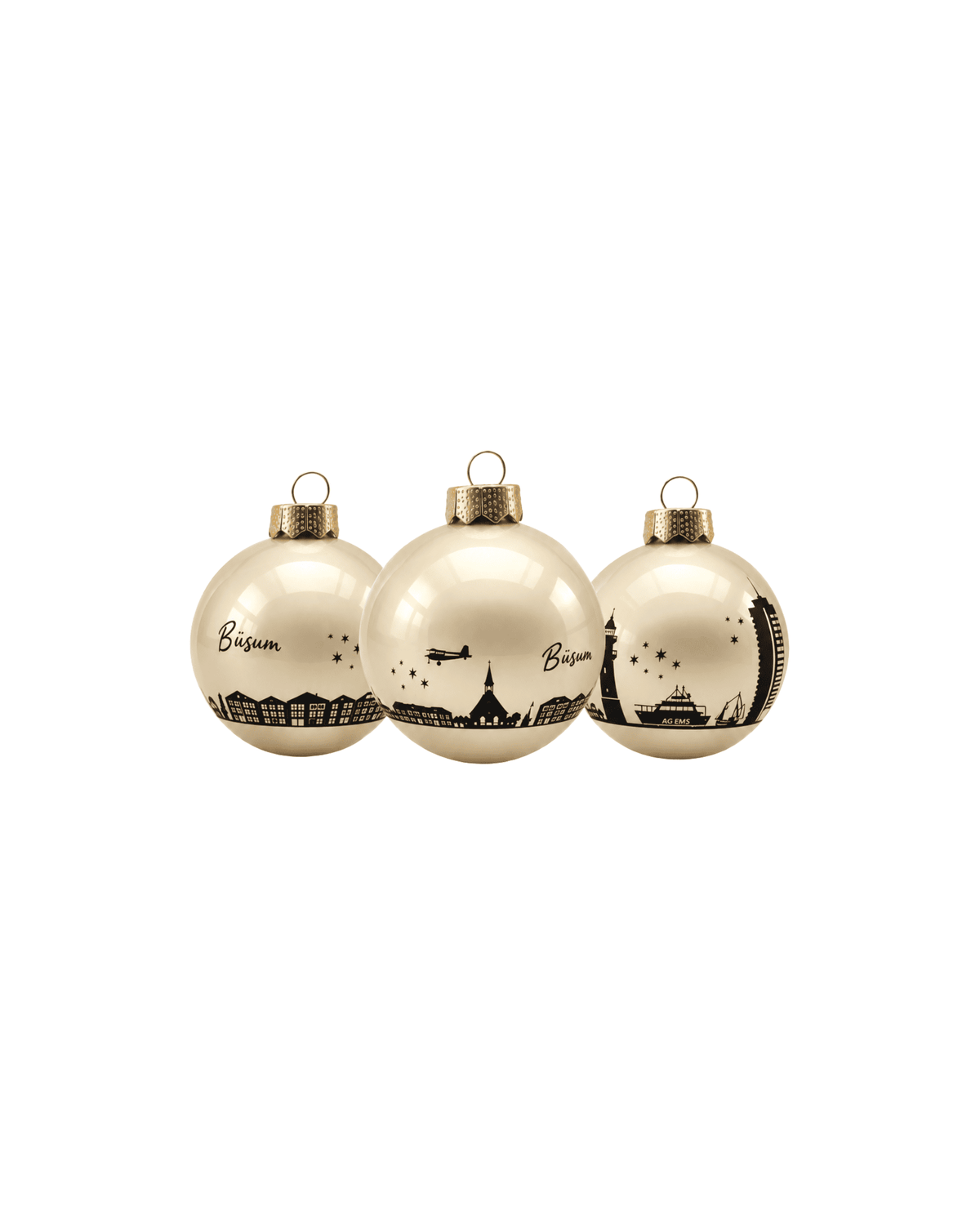 Weihnachtskugel Büsum