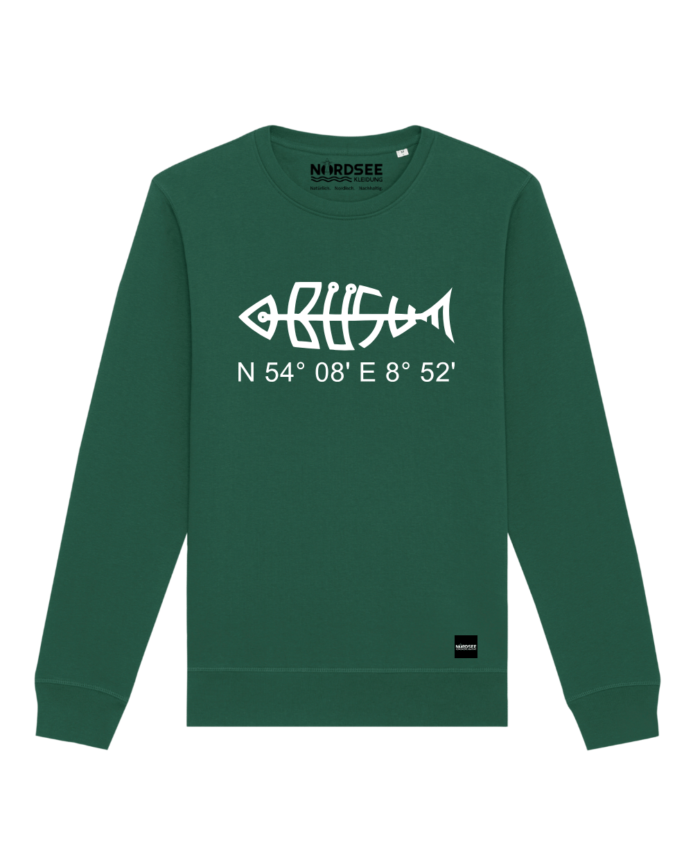 Sweatshirt "Büsumfisch" Bottle Green