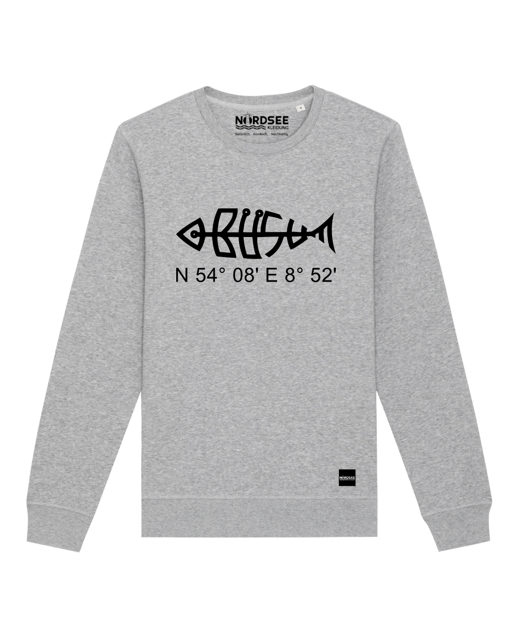 Sweatshirt "Büsumfisch" Heather Grey