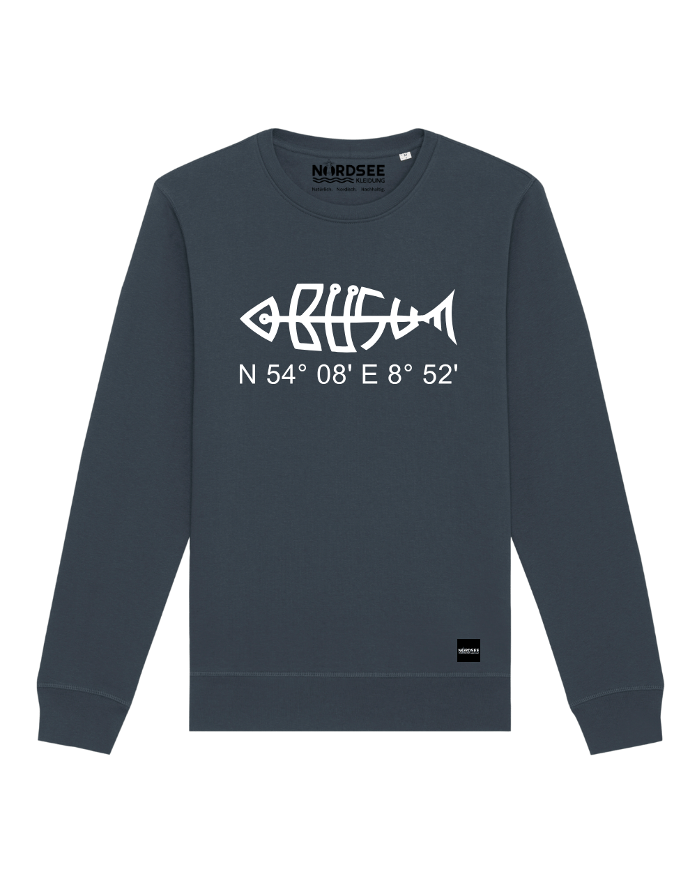 Sweatshirt "Büsumfisch" India Ink Grey
