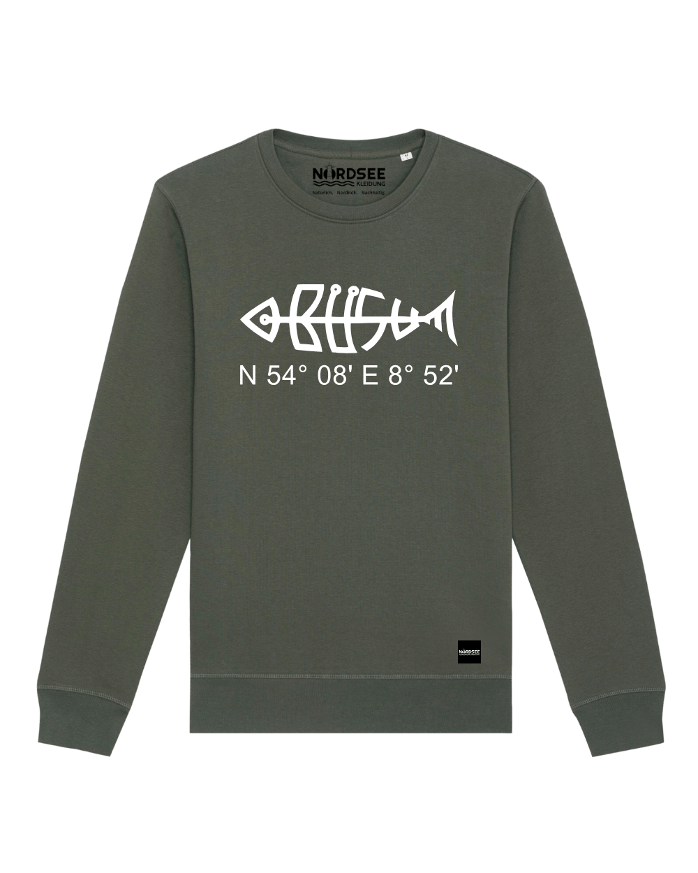 Sweatshirt "Büsumfisch" Khaki