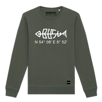 Sweatshirt "Büsumfisch" Khaki