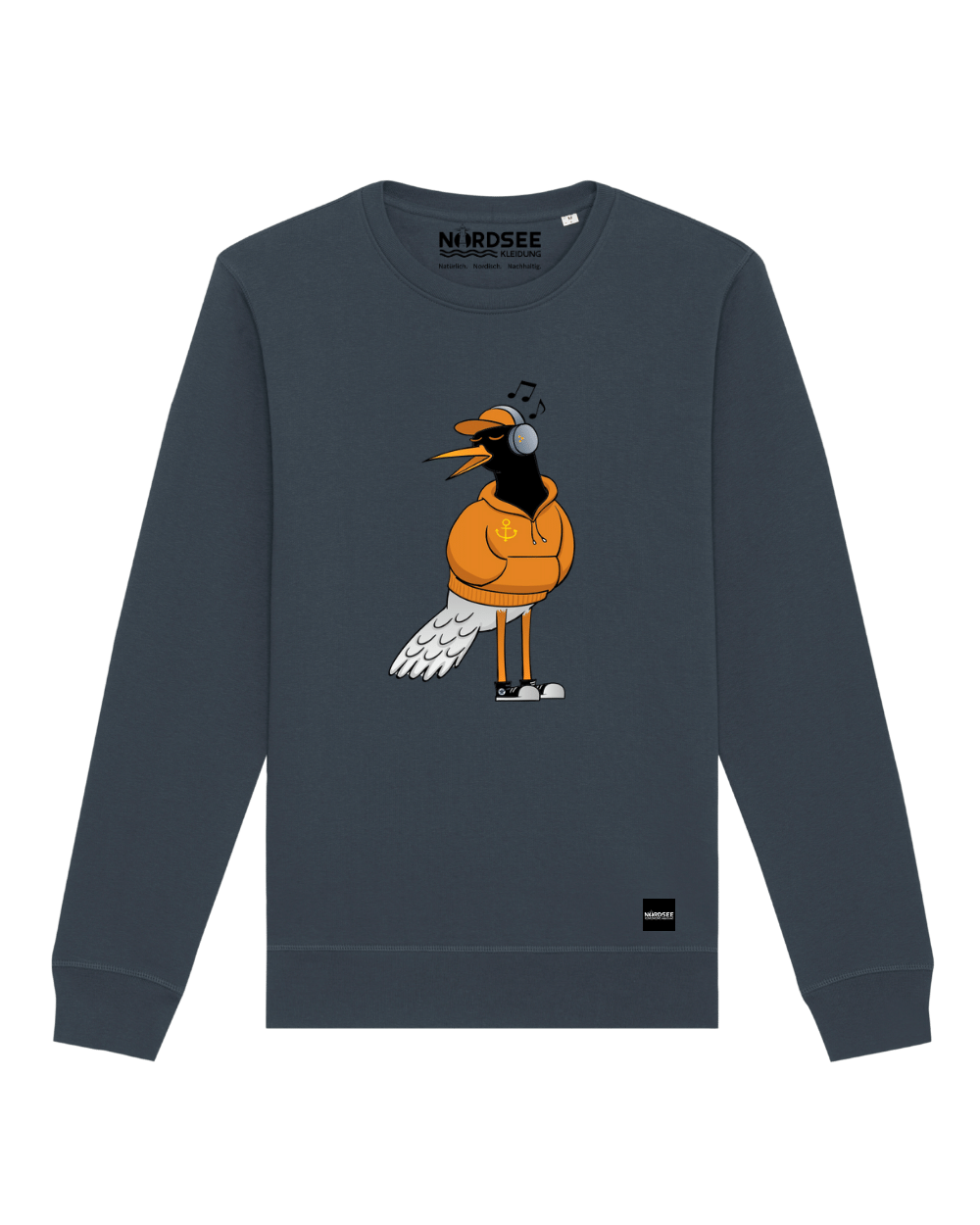 Sweatshirt "Fancy Bird Greta" India Ink Grey