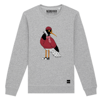 Sweatshirt "Fancy Bird Henk" Heather Grey