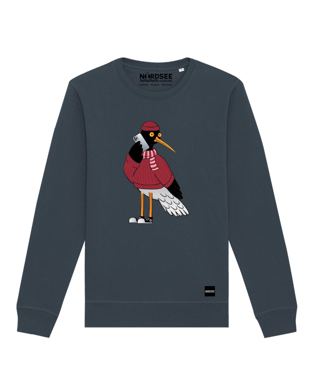 Sweatshirt "Fancy Bird Henk" India Ink Grey