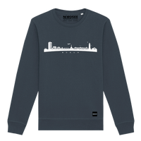 Sweatshirt "Büsum Skyline" India Ink Grey