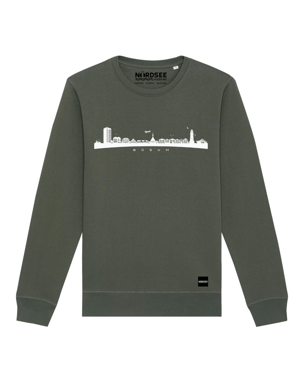 Sweatshirt "Büsum Skyline" Khaki