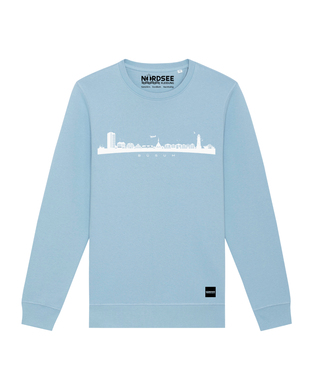 Sweatshirt "Büsum Skyline" Sky Blue