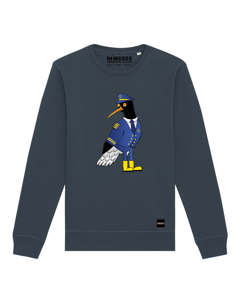 Sweatshirt "Fancy Bird Sven" India Ink Grey